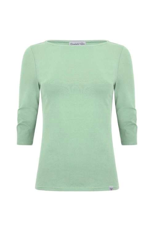 LÉA z rękawami 3:4 Grayed Jade przód.jpg