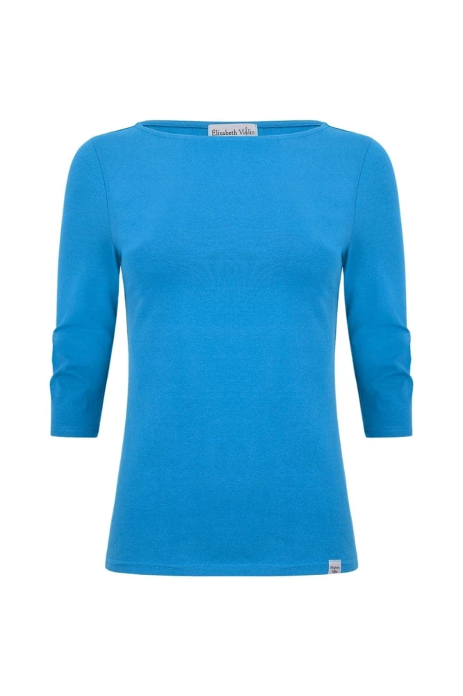 LÉA z rękawami 3:4 Swedish Blue przód.jpg