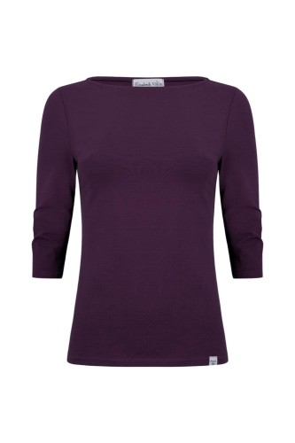 LÉA z rękawami 3:4 Plum Purple przód.jpg