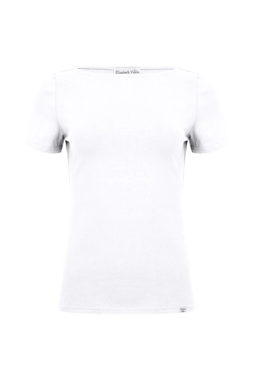 LÉA z krótkimi rękawami Brilliant White przód.jpg
