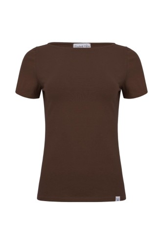 LÉA z krótkimi rękawami Chestnut przód.jpg