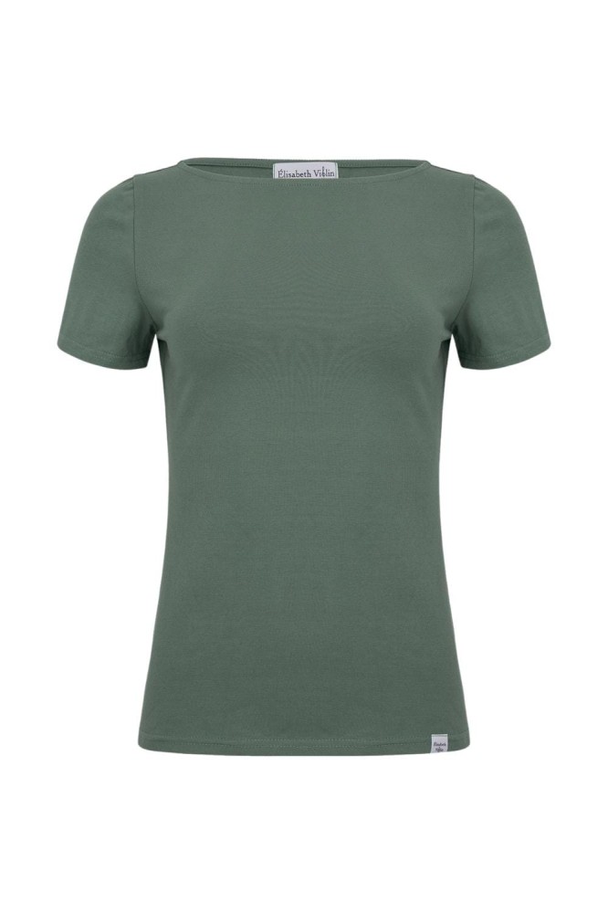 LÉA z krótkimi rękawami Balsam Green przód.jpg