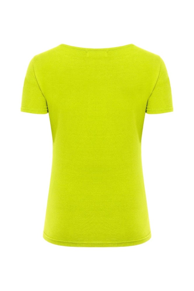 LÉA z krótkimi rękawami Bright Chartreuse tył.jpg