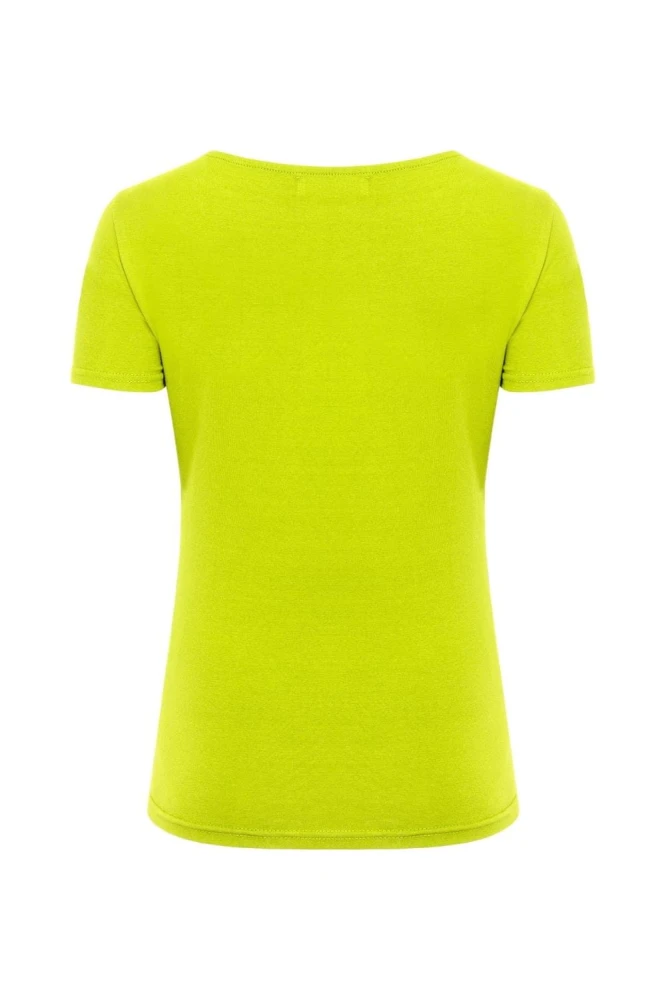 LÉA z krótkimi rękawami Bright Chartreuse tył.jpg