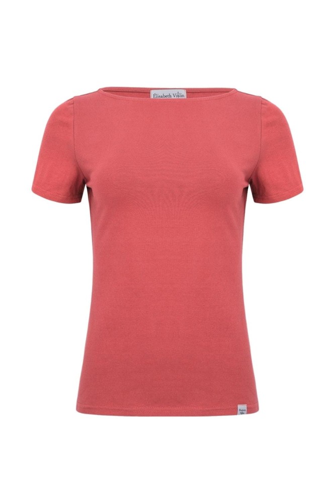 LÉA z krótkimi rękawami Garnet Rose przód.jpg