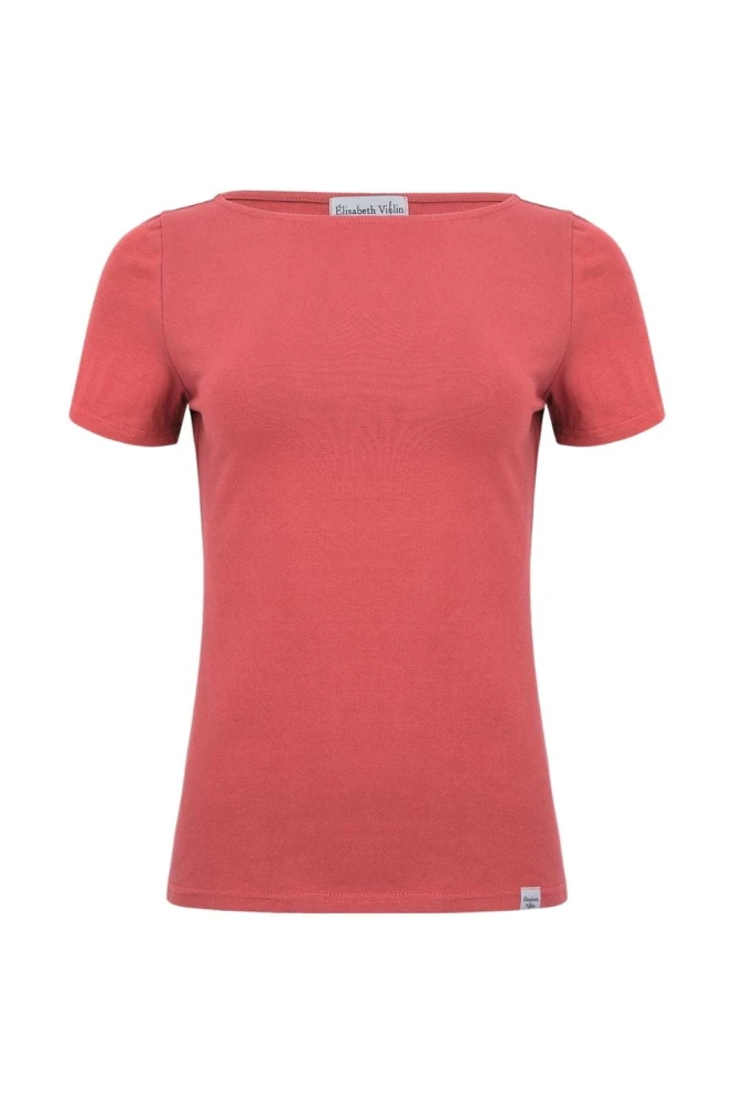 LÉA z krótkimi rękawami Garnet Rose przód.jpg