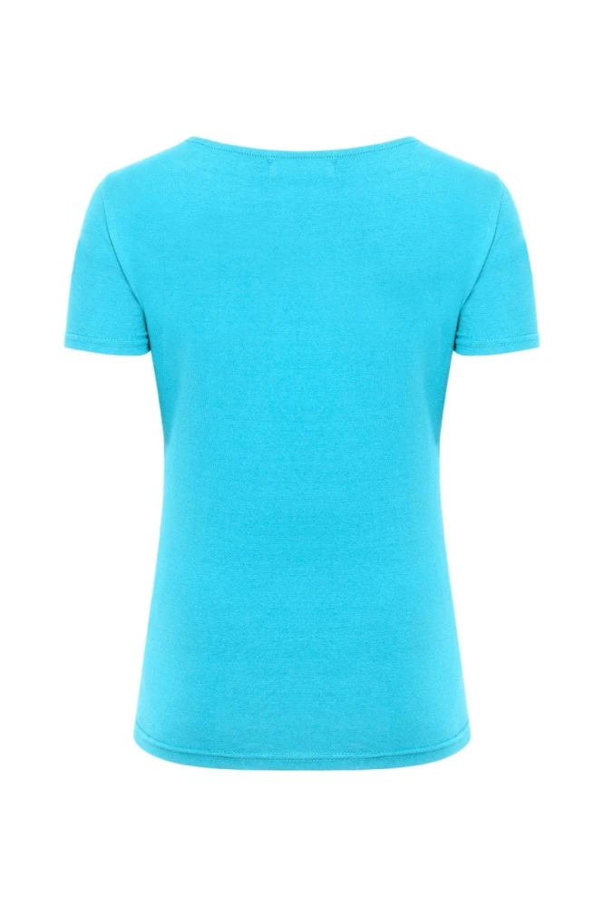 LÉA z krótkimi rękawami Cyan Blue tył.jpg