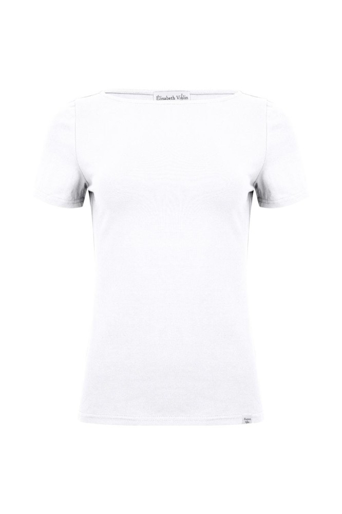 LÉA z krótkimi rękawami Brilliant White przód.jpg