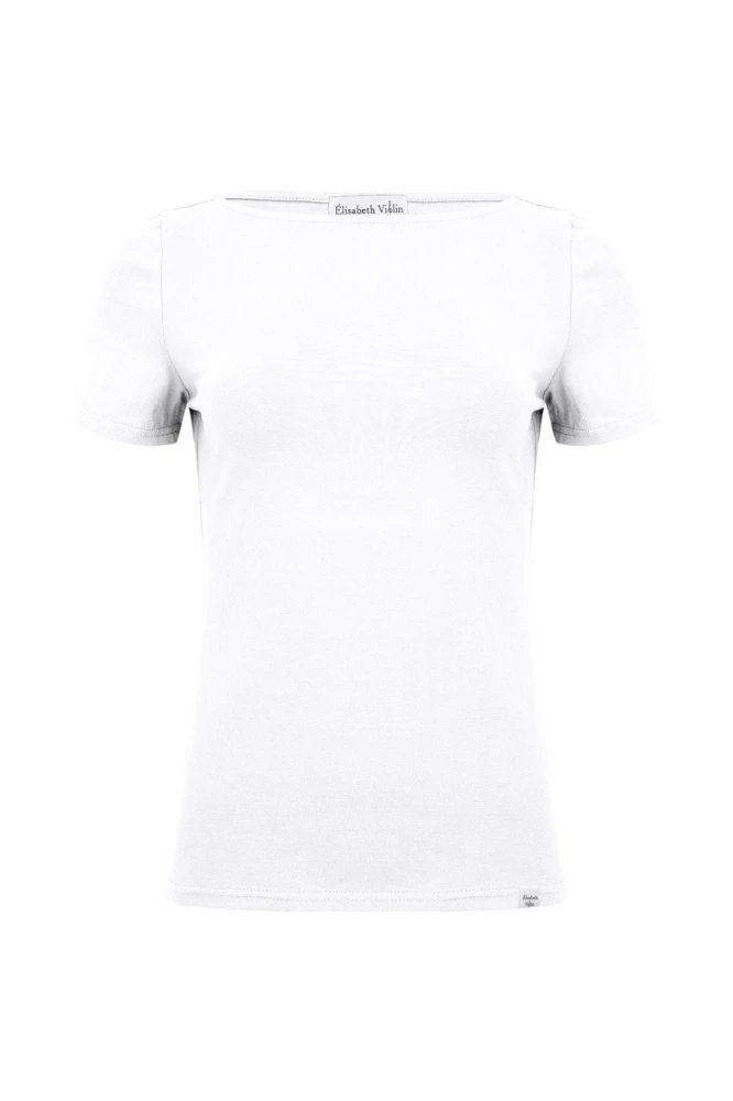 LÉA z krótkimi rękawami Brilliant White przód.jpg