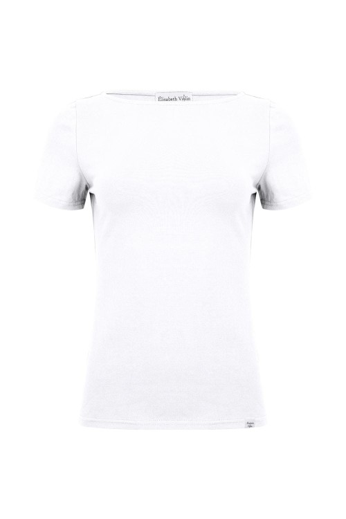 LÉA z krótkimi rękawami Brilliant White przód.jpg