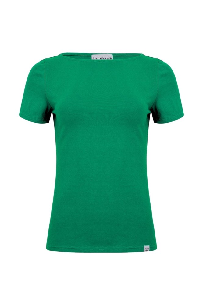LÉA z krótkimi rękawami Deep Green przód.jpg
