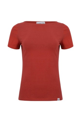 LÉA z krótkimi rękawami Brick Red przód.jpg