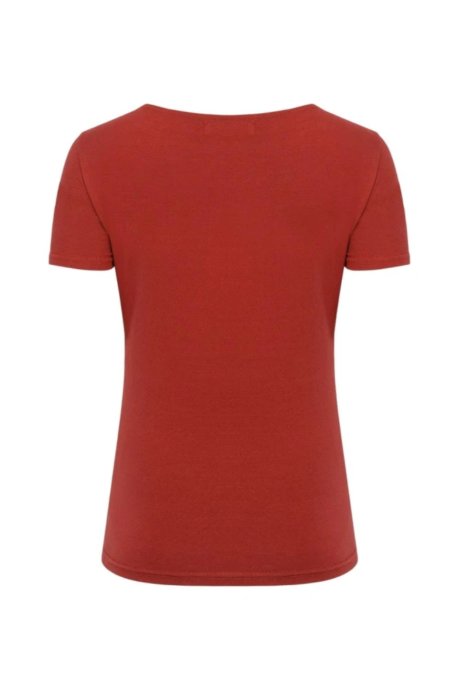 LÉA z krótkimi rękawami Brick Red tył.jpg