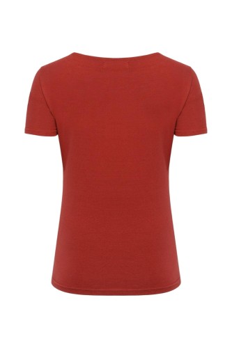 LÉA z krótkimi rękawami Brick Red tył.jpg