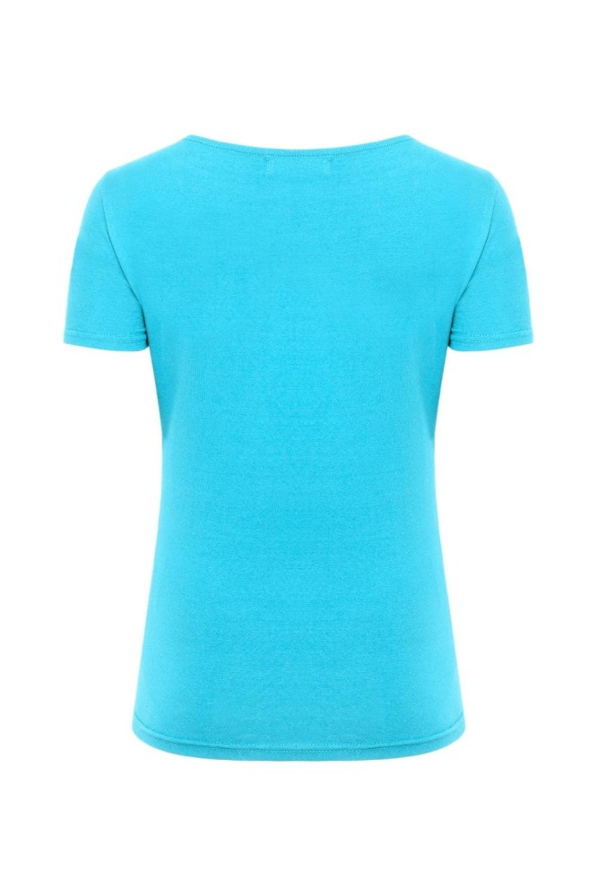 LÉA z krótkimi rękawami Cyan Blue tył.jpg