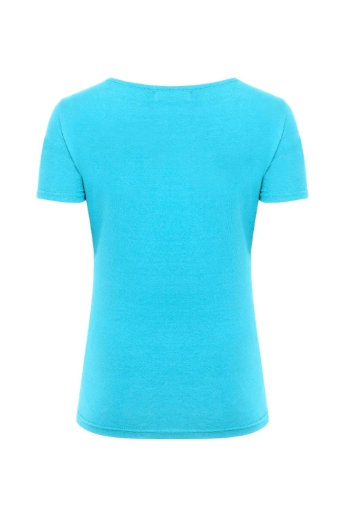 LÉA z krótkimi rękawami Cyan Blue tył.jpg