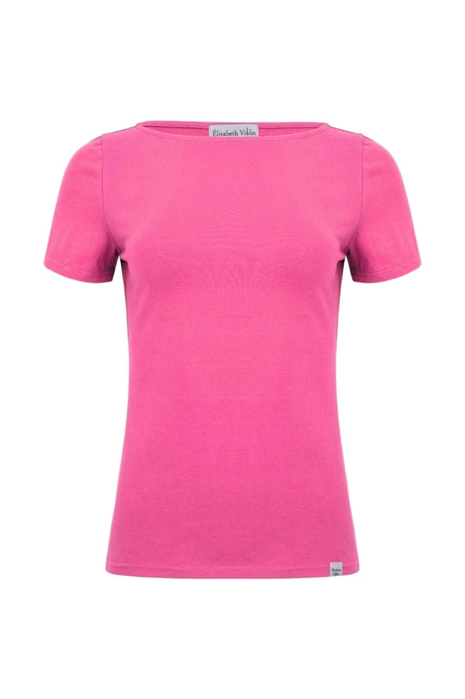 LÉA z krótkimi rękawami Shocking Pink przód.jpg