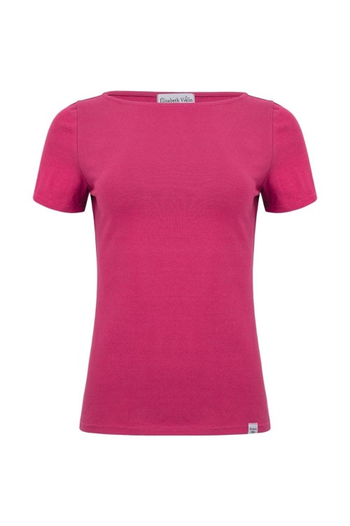 LÉA z krótkimi rękawami Pink Peacock przód.jpg