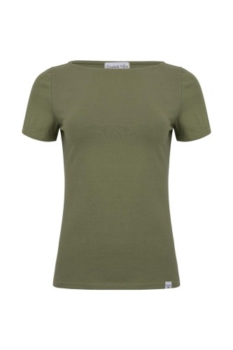 LÉA z krótkimi rękawami Dusty Olive przód.jpg