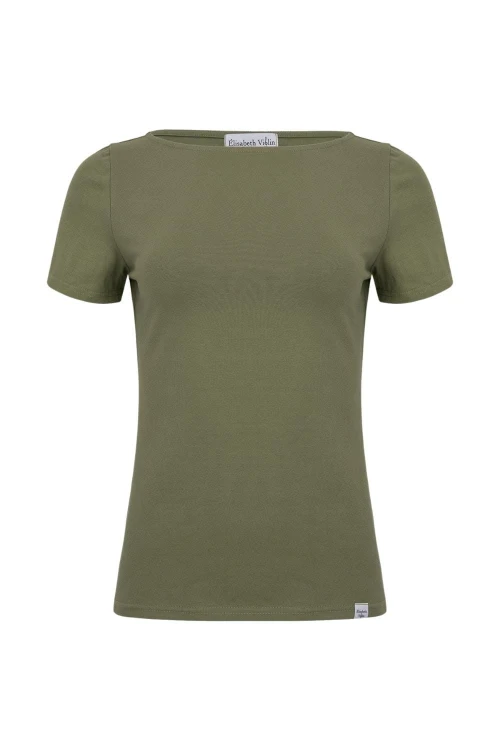 LÉA z krótkimi rękawami Dusty Olive przód.jpg