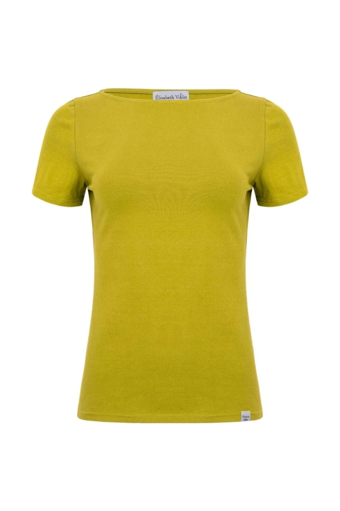 LÉA z krótkimi rękawami Golden Olive przód.jpg