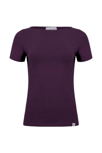 LÉA z krótkimi rękawami Plum Purple przód.jpg