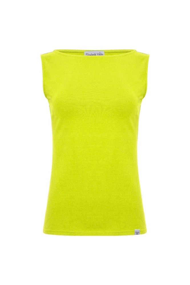 LÉA bez rękawków Bright Chartreuse przód.jpg
