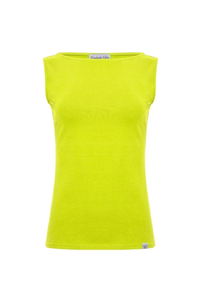 LÉA bez rękawków Bright Chartreuse przód.jpg