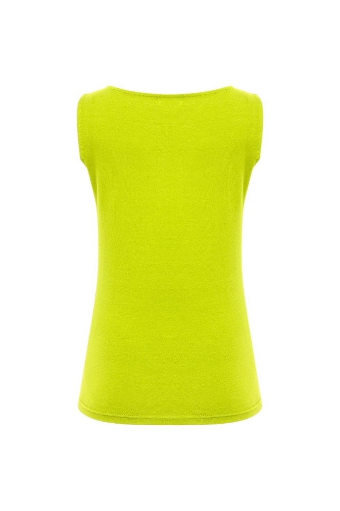 LÉA bez rękawków Bright Chartreuse tył.jpg