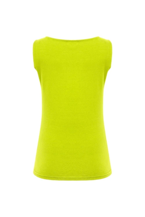 LÉA bez rękawków Bright Chartreuse tył.jpg
