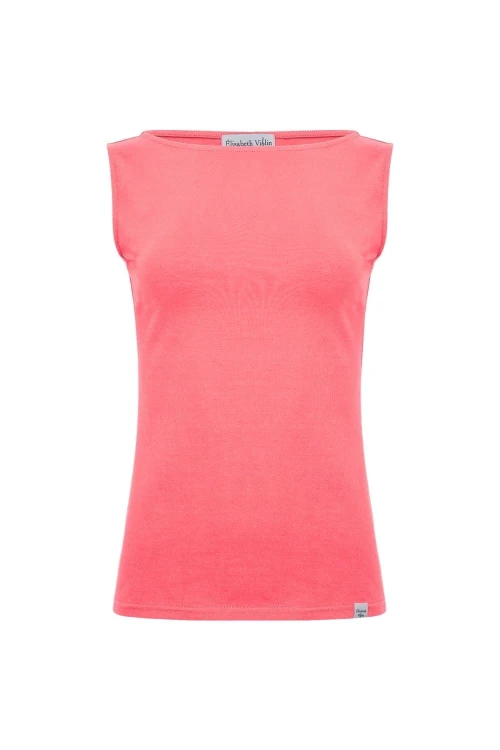 LÉA bez rękawków Sunkist Coral przód.jpg