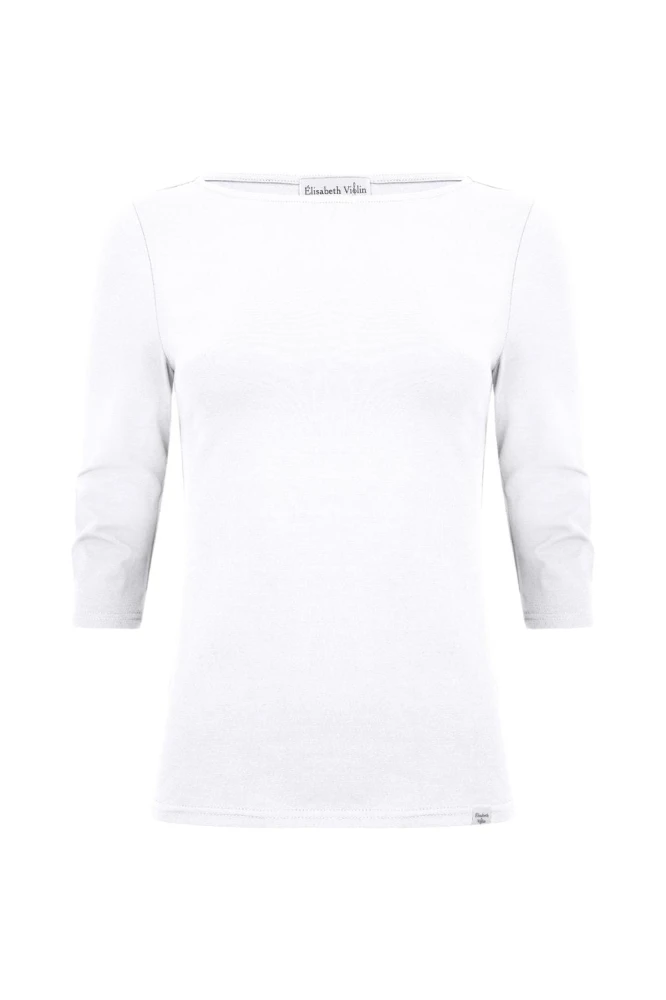 LÉA z rękawami 3:4 Brilliant White przód.jpg