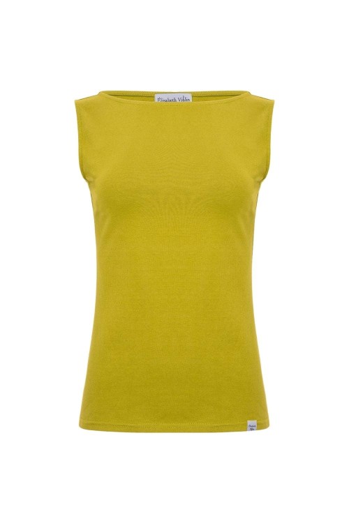 LÉA bez rękawków Golden Olive przód.jpg