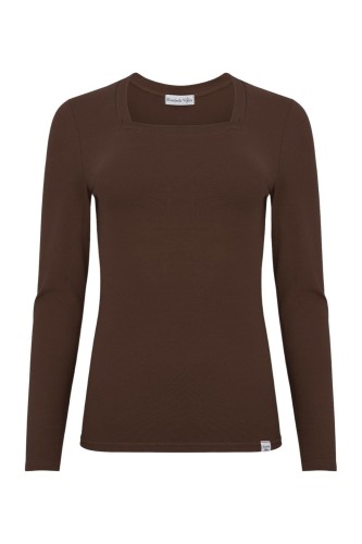 ERICA z długimi rękawami Chestnut przód.jpg