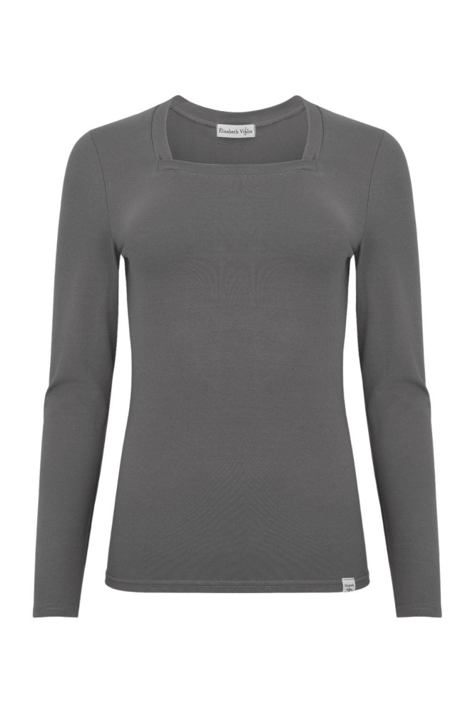 ERICA z długimi rękawami Charcoal Gray przód.jpg
