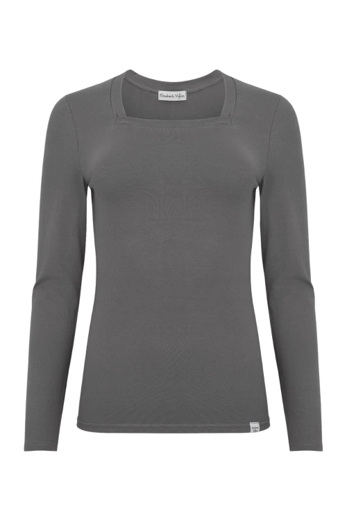 ERICA z długimi rękawami Charcoal Gray przód.jpg