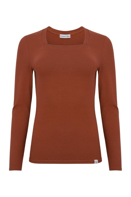 ERICA z długimi rękawami Burnt Henna przód.jpg