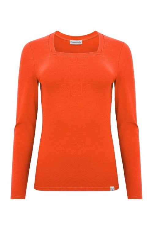 ERICA z długimi rękawami Flame Scarlet przód.jpg