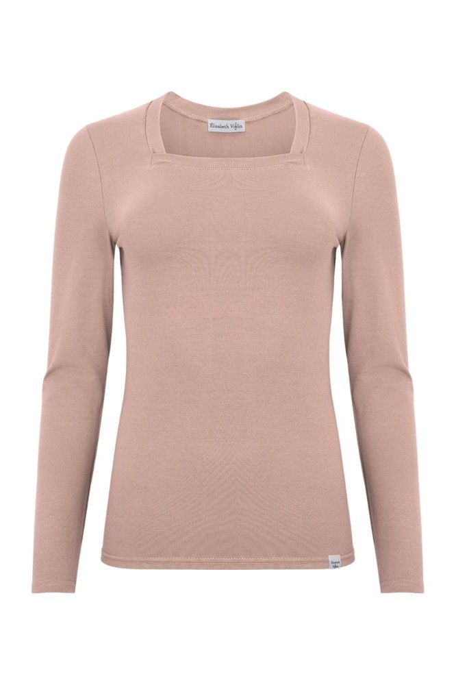 ERICA z długimi rękawami Warm Taupe przód.jpg