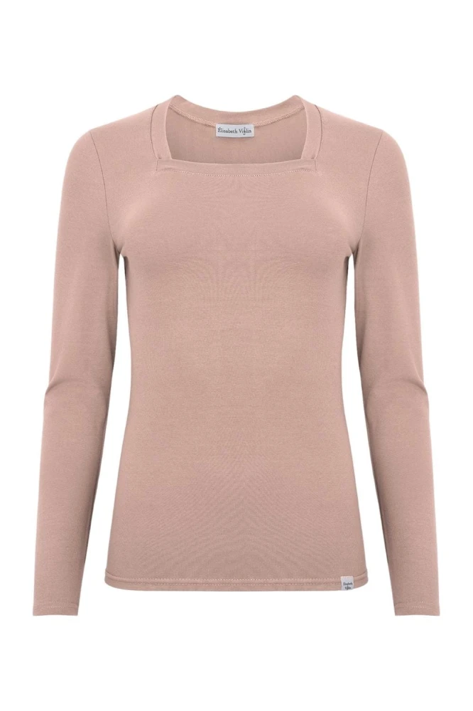 ERICA z długimi rękawami Warm Taupe przód.jpg