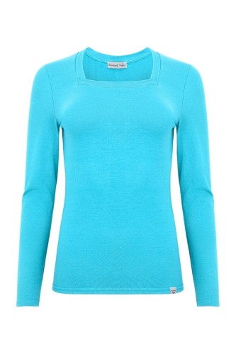 ERICA z długimi rękawami Cyan Blue przód.jpg