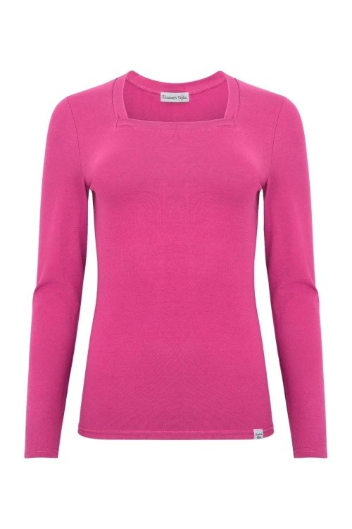 ERICA z długimi rękawami Fuchsia Rose przód.jpg