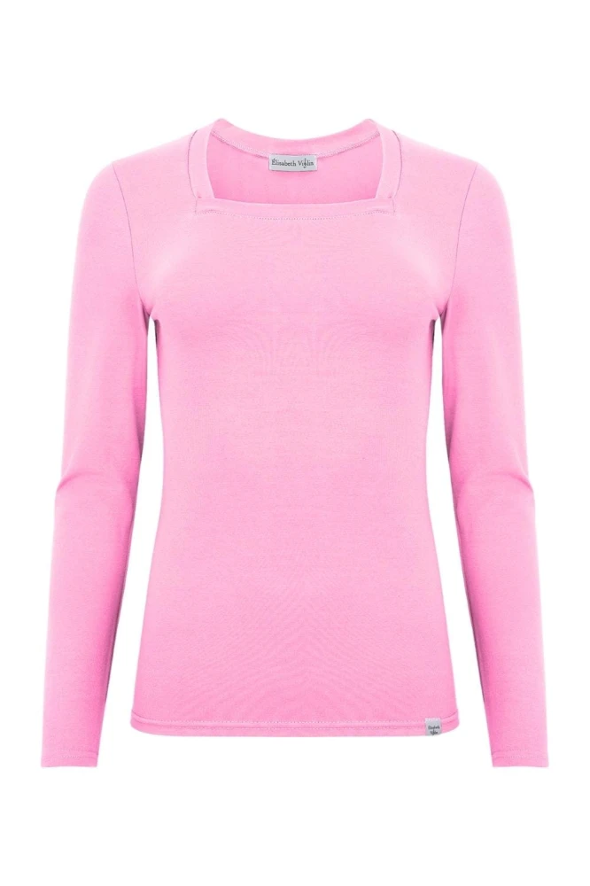 ERICA z długimi rękawami Sea Pink przód.jpg