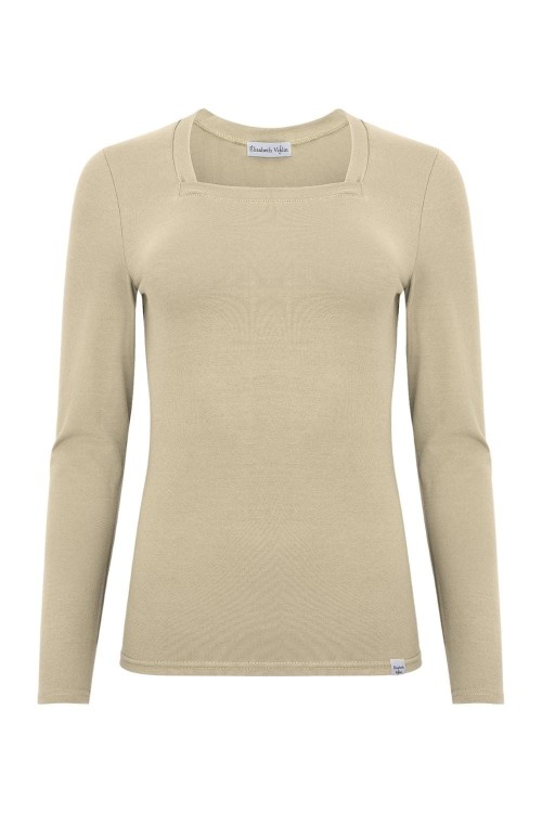 ERICA z długimi rękawami Brown Rice przód.jpg