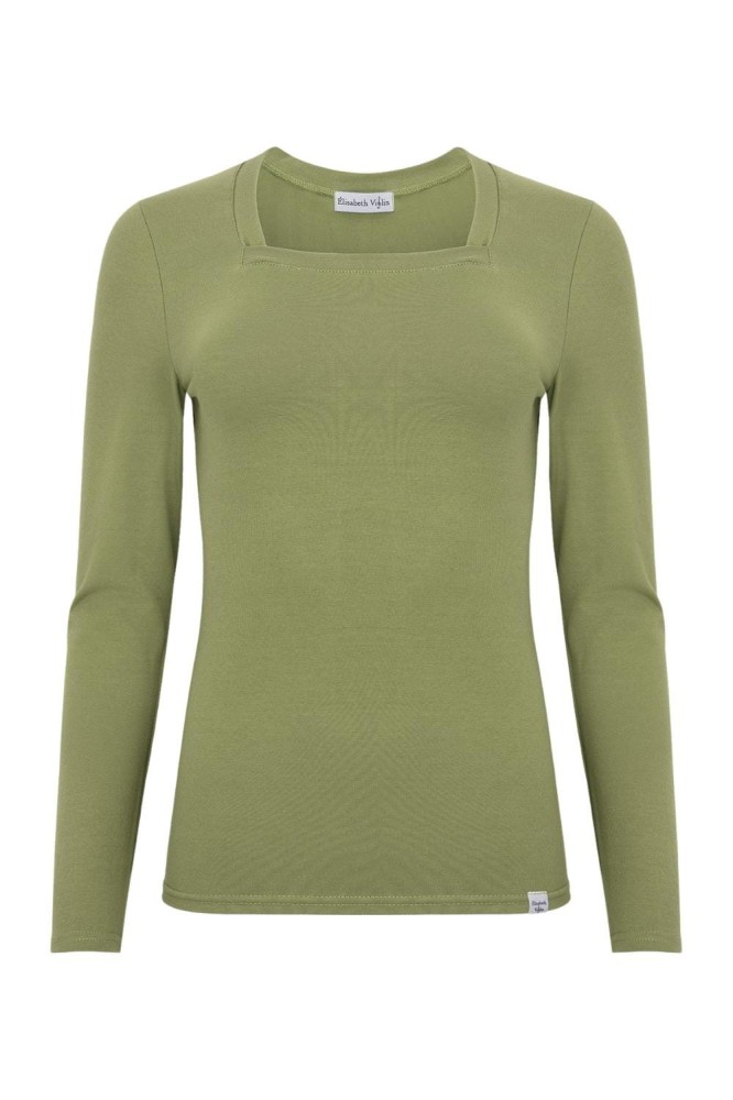 ERICA z długimi rękawami Oil Green przód.jpg