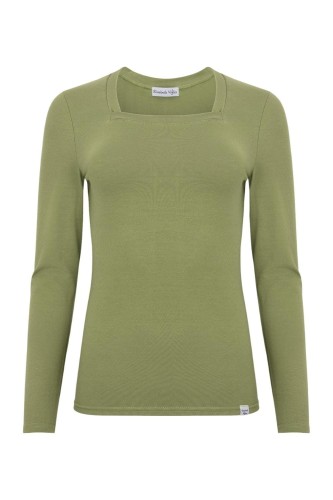 ERICA z długimi rękawami Oil Green przód.jpg