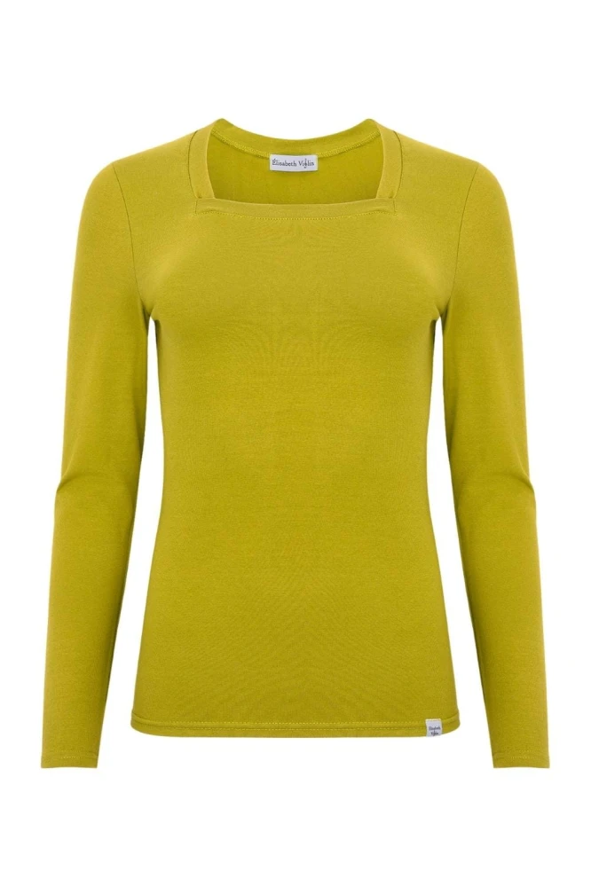ERICA z długimi rękawami Golden Olive przód.jpg