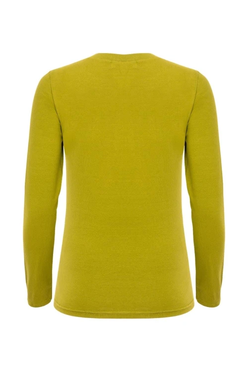 ERICA z długimi rękawami Golden Olive tył.jpg