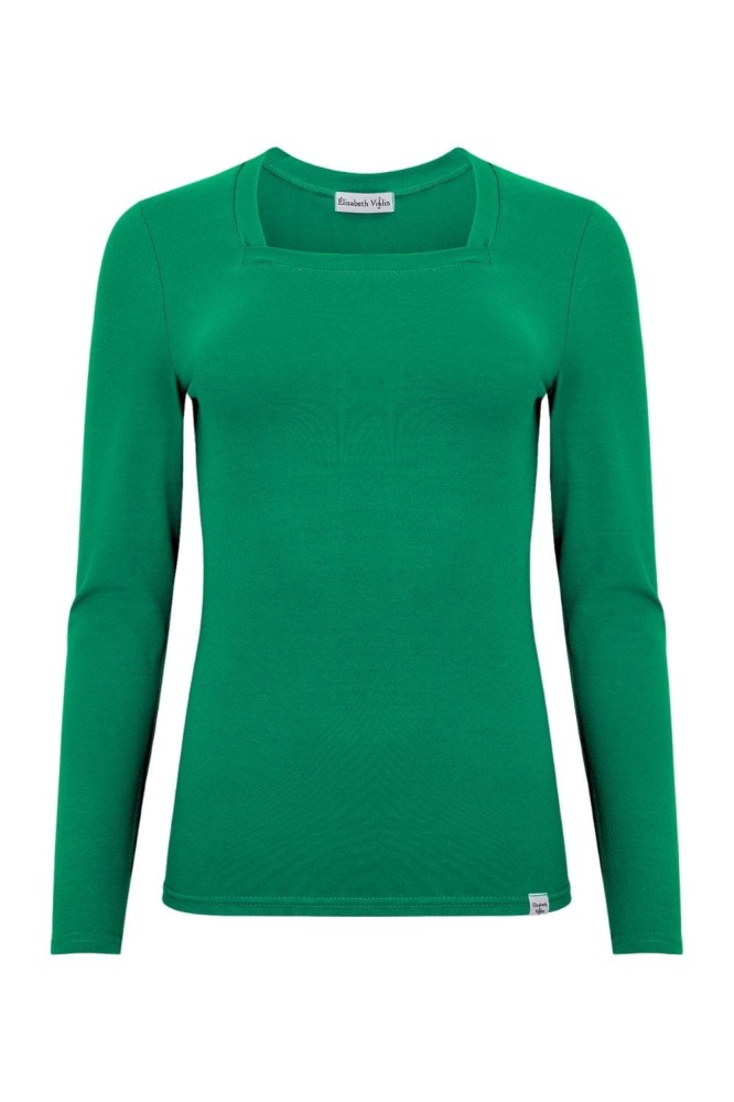 ERICA z długimi rękawami Deep Green przód.jpg