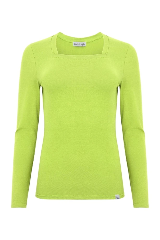 ERICA z długimi rękawami Green Glow przód.jpg